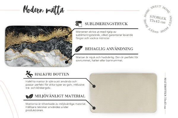 Covor living Tablă de șah în alb și negru