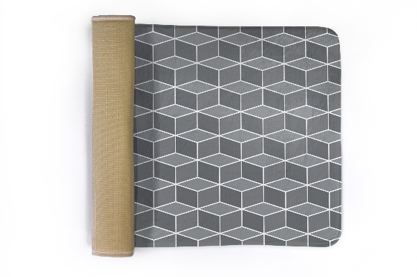 Covor Motiv geometric cu cuburi