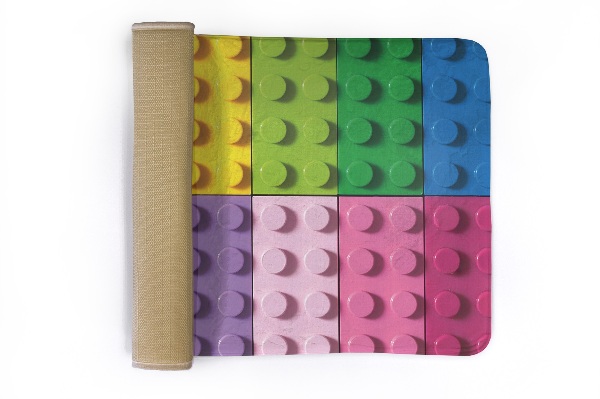 Covor Blocuri colorate similare cu LEGO