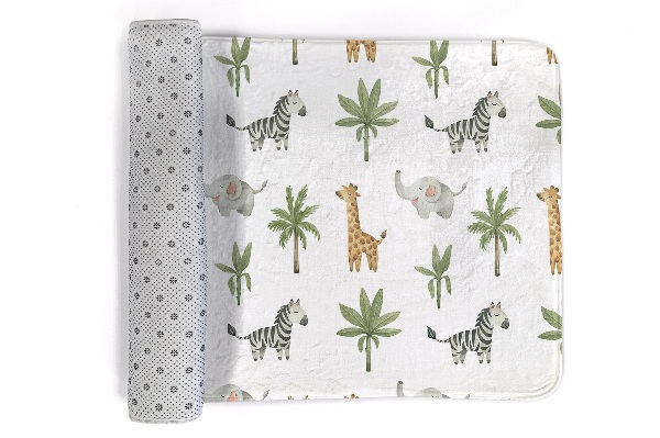 Covor Animale de safari și plante tropicale