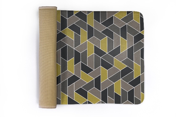 Covor Model geometric cu romburi colorate