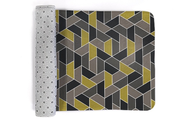 Covor Model geometric cu romburi colorate