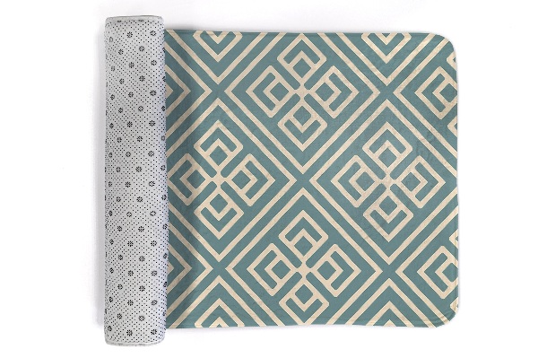 Covor Motiv geometric cu pătrate