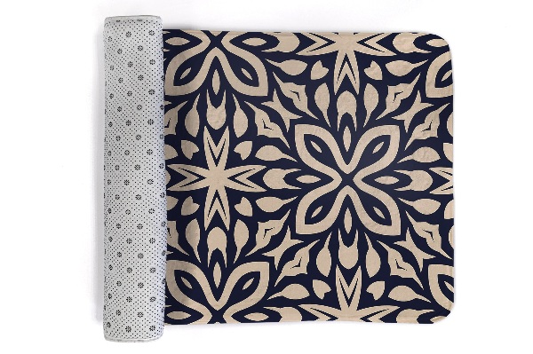 Covor Model geometric floral în stil arabesque