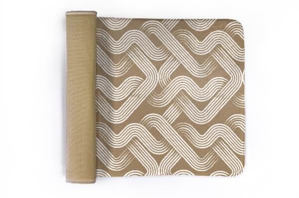Covor Motiv geometric cu linii ondulate
