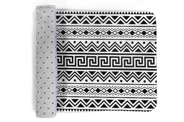 Covor Motiv geometric în zigzag și meandru grecesc