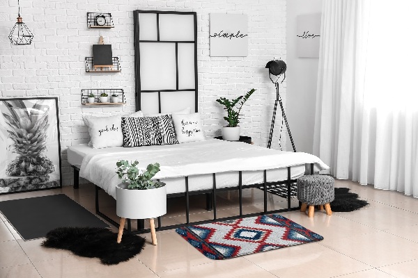 Covor Model geometric în stil aztec