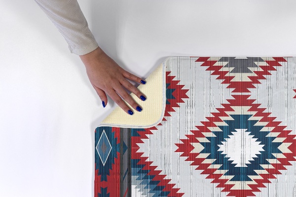 Covor Model geometric în stil aztec
