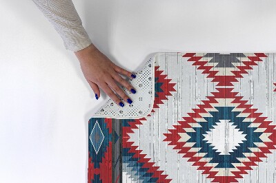 Covor Model geometric în stil aztec