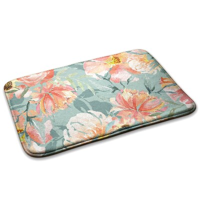 Covor Motiv floral cu flori pastelate