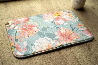 Covor Motiv floral cu flori pastelate