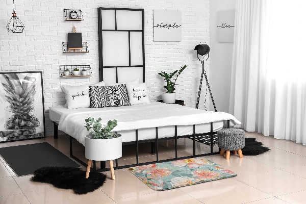 Covor Motiv floral cu flori pastelate
