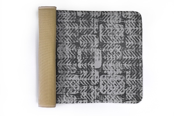 Covor Model geometric abstract în nuanțe de gri