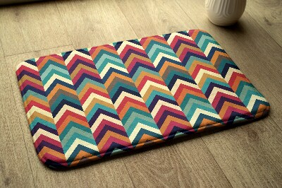 Covor Zigzag colorat în stil chevron