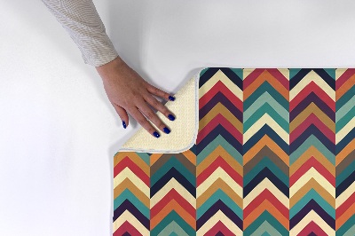 Covor Zigzag colorat în stil chevron