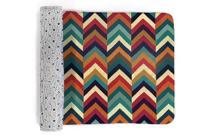 Covor Zigzag colorat în stil chevron