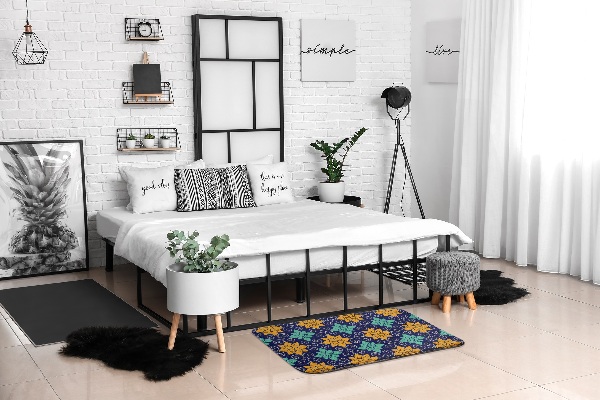 Covor Model floral geometric