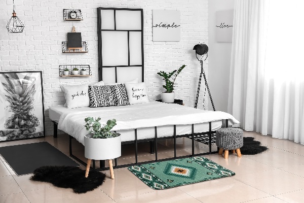 Covor Model geometric abstract de linii