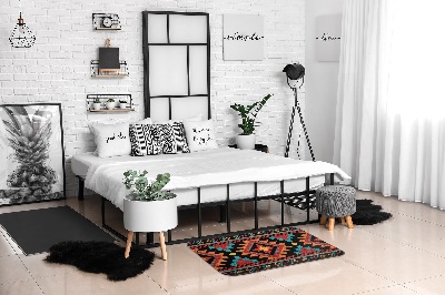 Covor living Model geometric în stil aztec