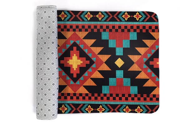 Covor living Model geometric în stil aztec