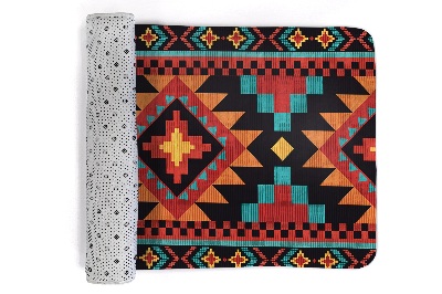 Covor living Model geometric în stil aztec