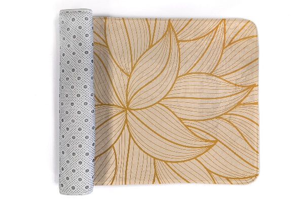 Covor Model floral cu petale de frunze
