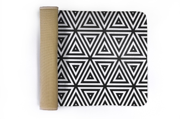 Covor living Mozaic geometric triunghiular