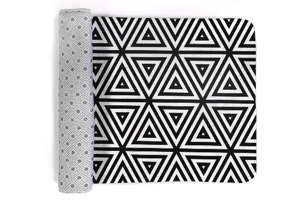 Covor living Mozaic geometric triunghiular