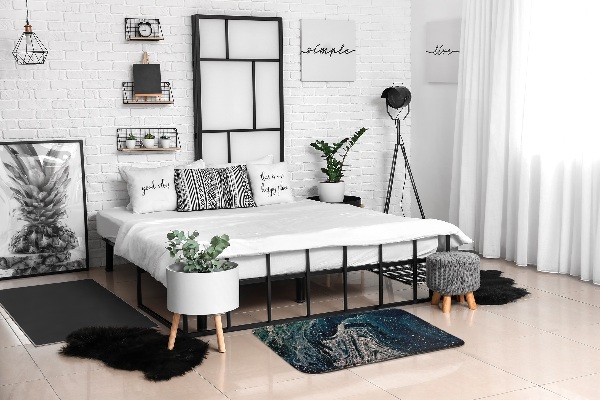 Covor living Model geometric în stil aztec