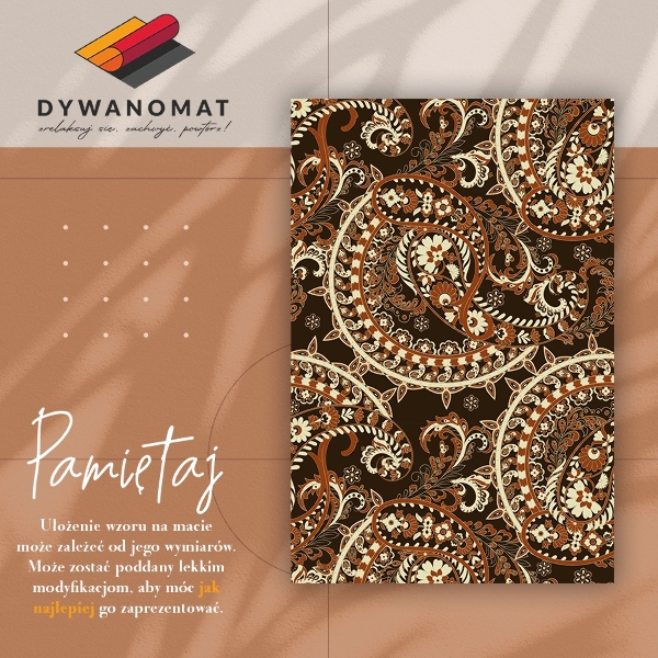 Covor de vinil acasă Retro paisley
