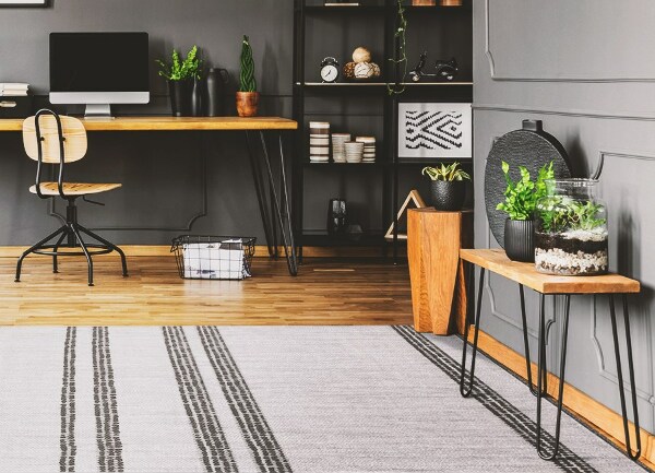 Covor interior din vinil Linii gri