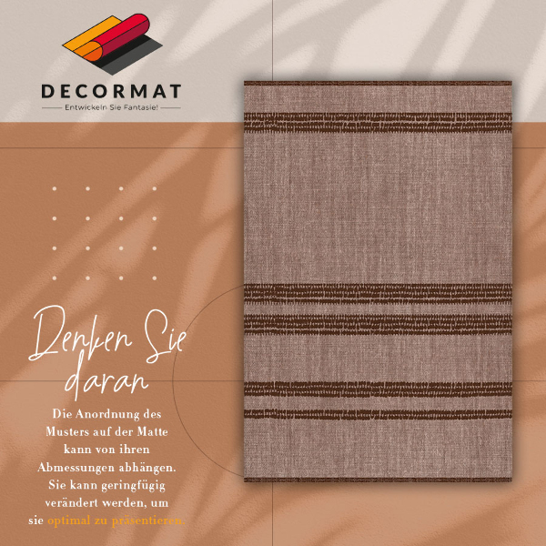 Covor interior din vinil Brown în linii