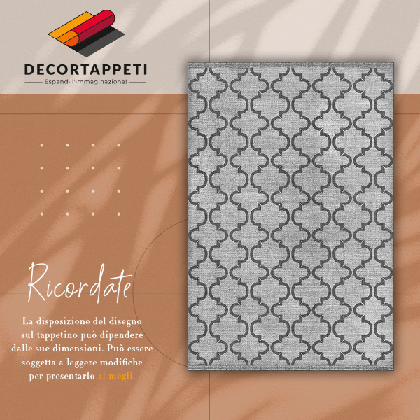 Covor interior din vinil Model geometric oriental