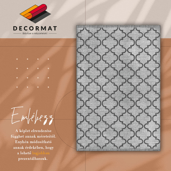 Covor interior din vinil Model geometric oriental