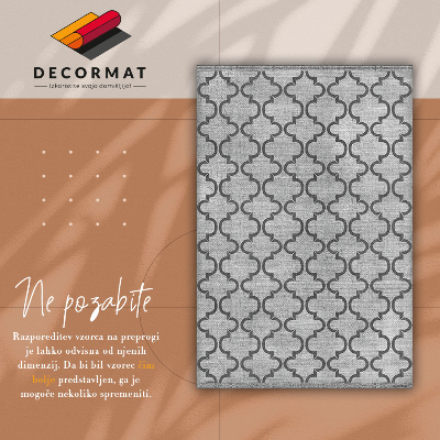 Covor interior din vinil Model geometric oriental