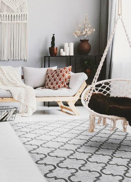Covor interior din vinil Model geometric oriental