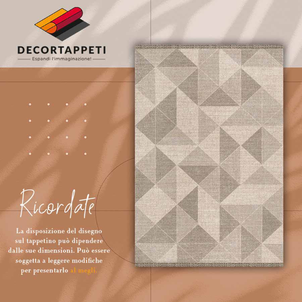 Covor de vinil acasă Triunghiurile și piețe