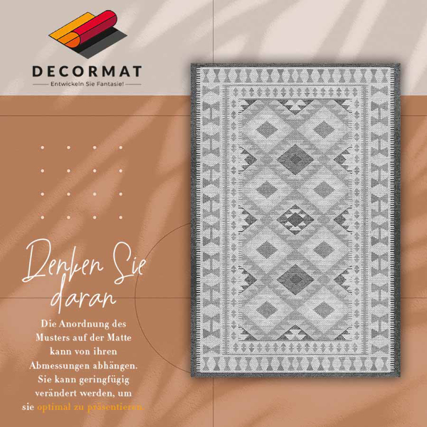 Covor interior din vinil Diamante gri