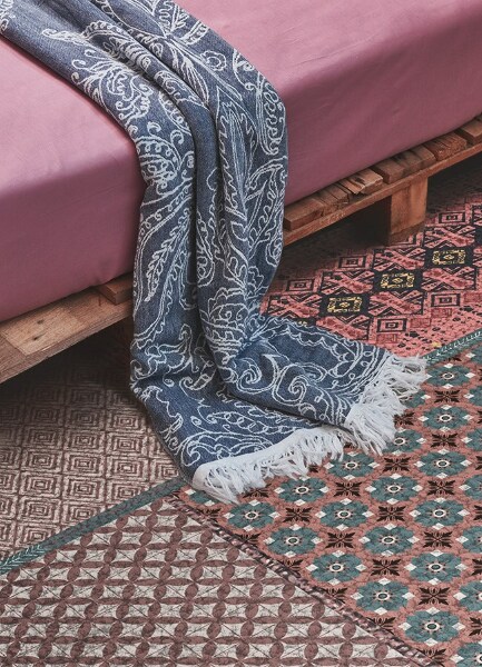 Covor de vinil acasă Model aztec