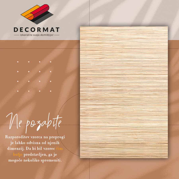 Covor de vinil acasă Textura paie