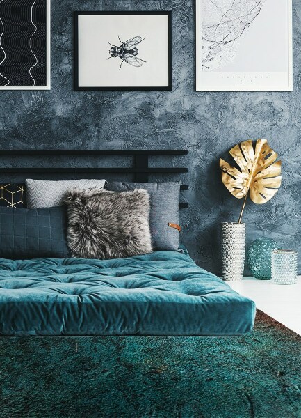 Covor interior din vinil Beton verde maro