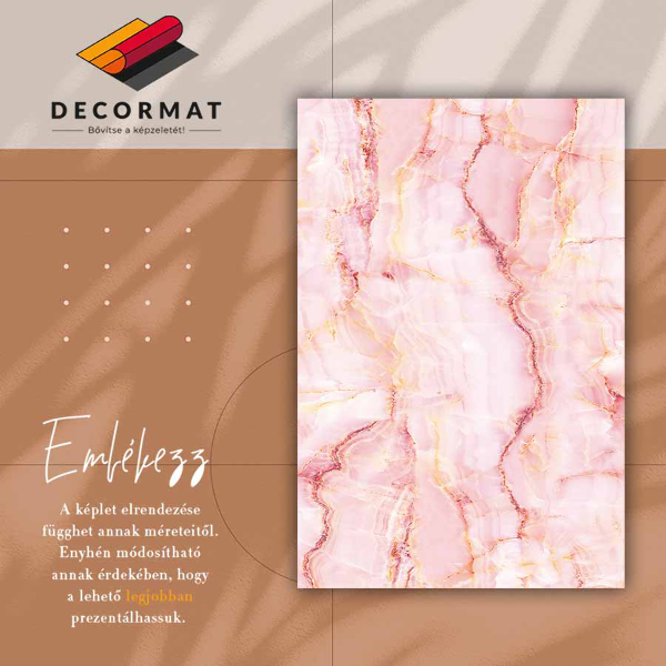 Covor interior din vinil Marmura roz