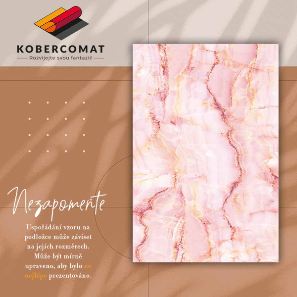 Covor interior din vinil Marmura roz