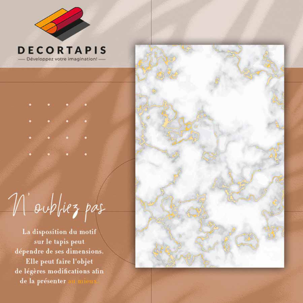 Covor de vinil acasă Marble gold river