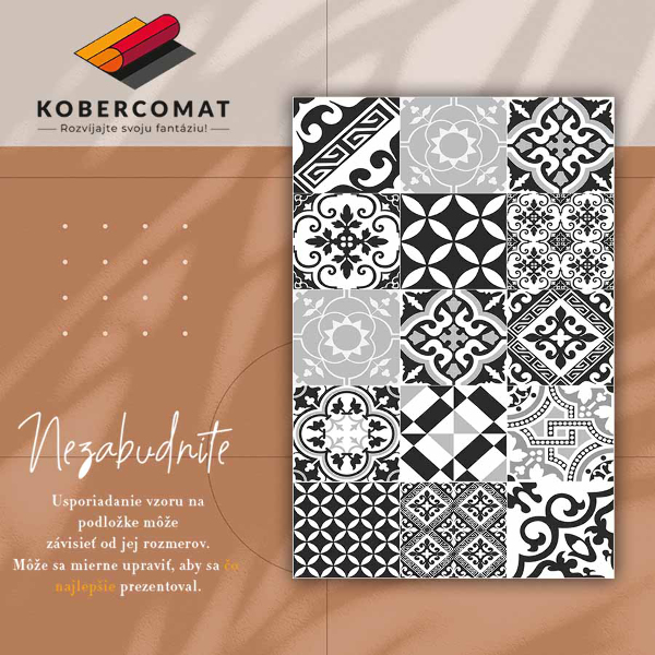 Covor interior din vinil Modele nebun