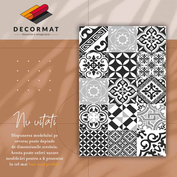 Covor interior din vinil Modele nebun