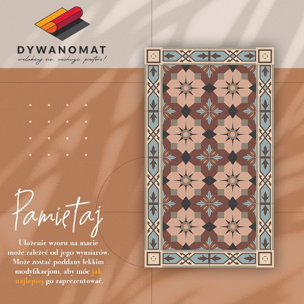 Covor interior din vinil Placi geometrice