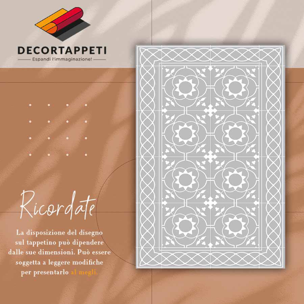 Covor de vinil acasă Model simetric
