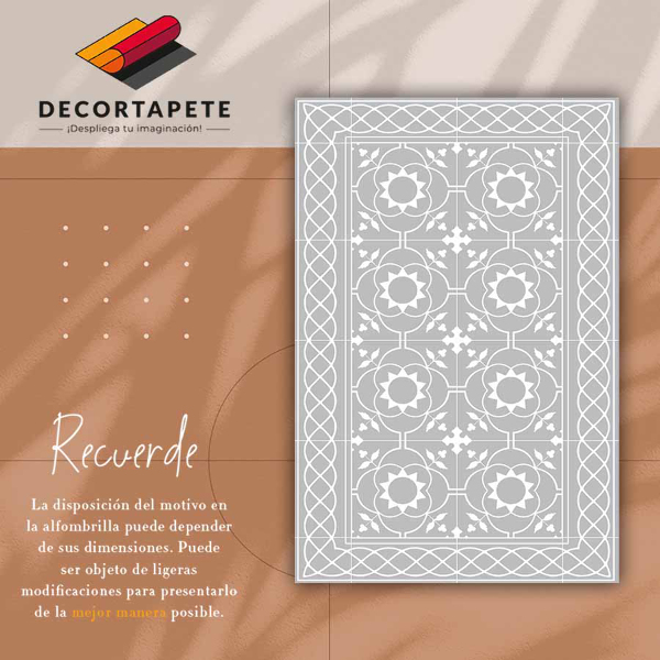 Covor de vinil acasă Model simetric