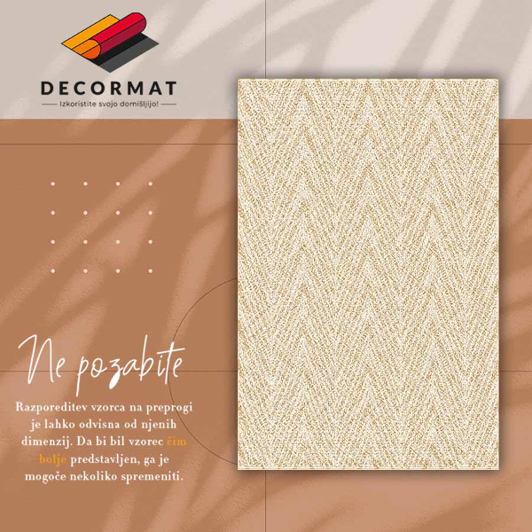 Covor de vinil acasă Model țesute